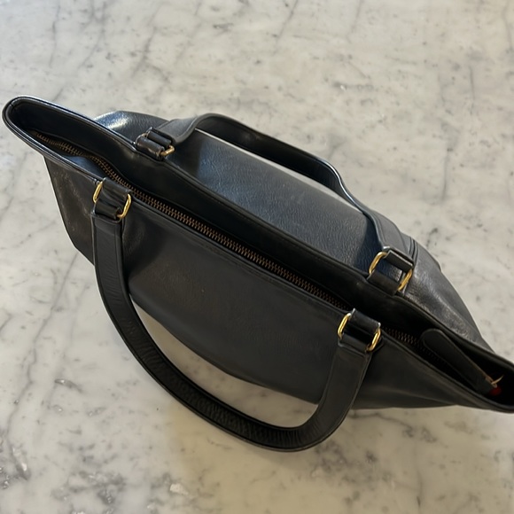 Excellent Condition Vintage Coach Tote Bag Navy Blue 279-2901 - Picture 6 of 13